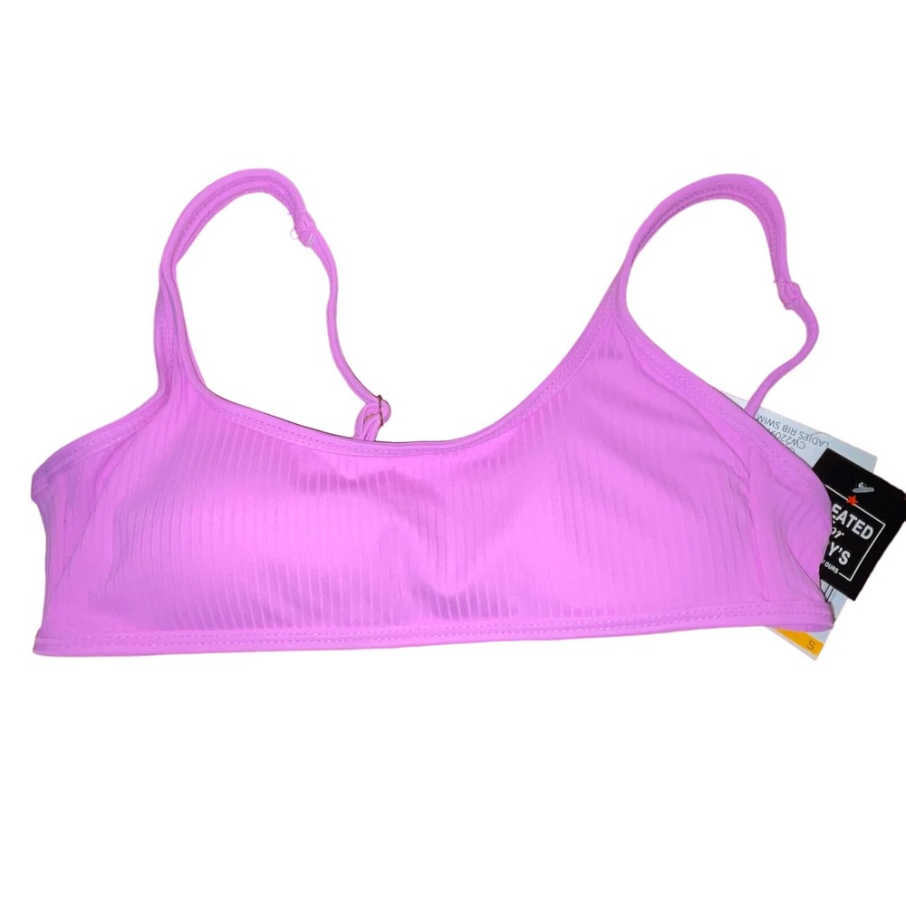 California Waves Juniors' Bralette Bikini Top, Orchid small